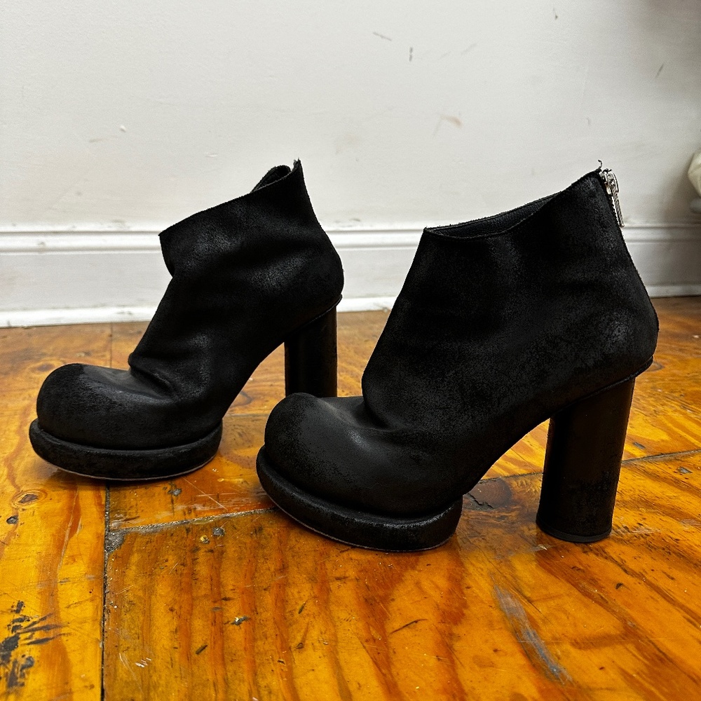 Göran Horal leather platform boots